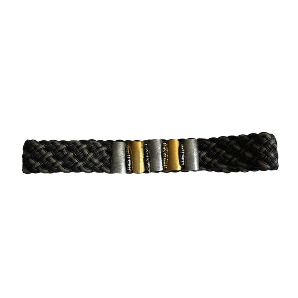 Marjorie Baer SF Vintage Braided Beaded Woven Belt Wearable Art to Wear One Size